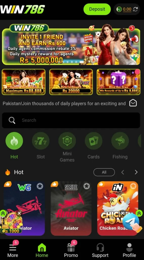 win786 Game Interface